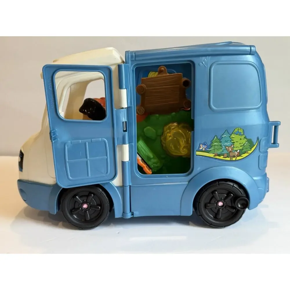 Fisher Price Little People Songs & Sounds Camper Camping Van With 2 People